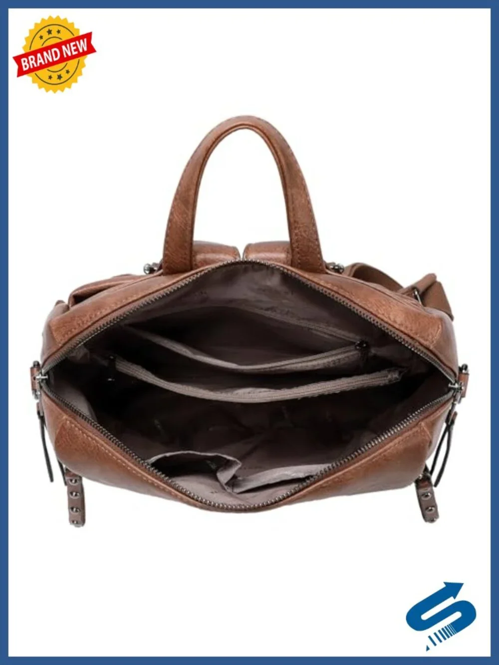 Women's Vegan Leather Fashion Backpack Purse Travel Laptop Daypack